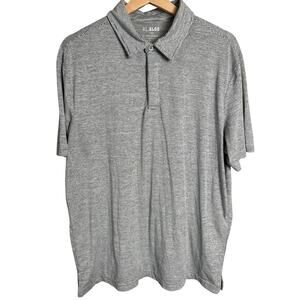 01. Algo Large Polo Striped Shirt Mens Large L Jack Performance Gray